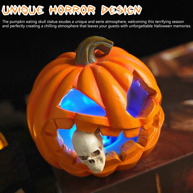 Halloween Pumpkin Decor  Realistic Skull Jack OLantern - Product detail 6
