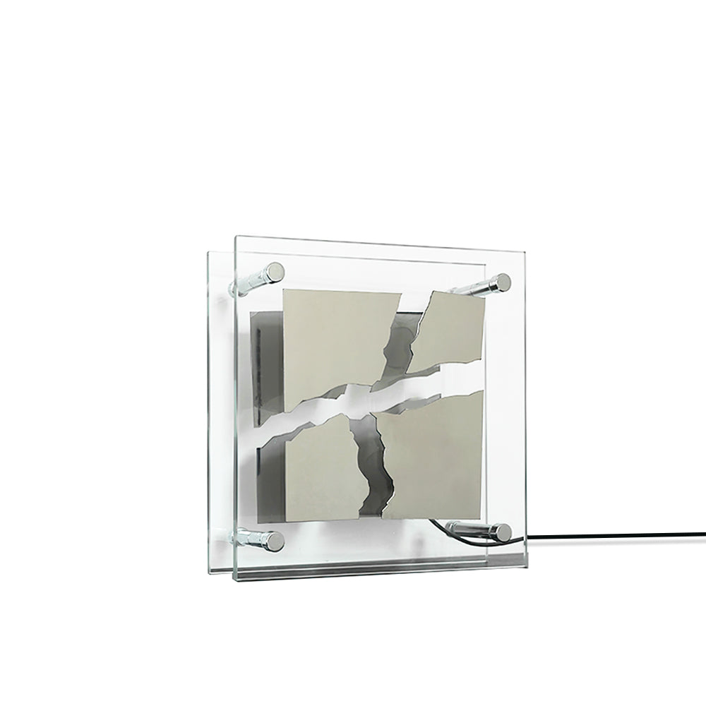 Modern Glass Table Lamp Square Geometric Design - Product detail 12