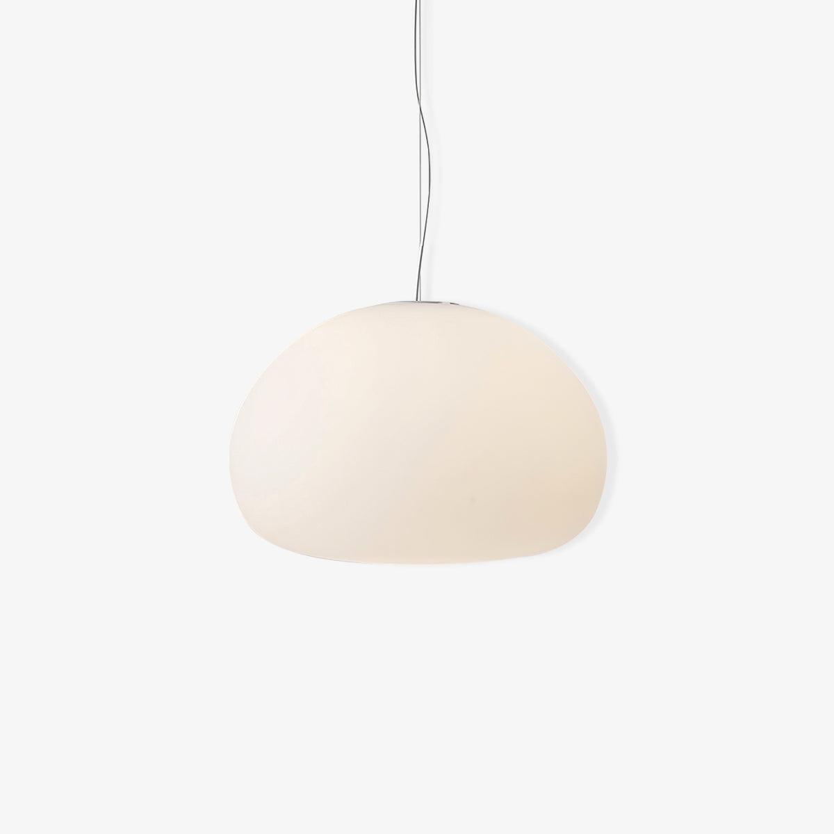 Minimalist Glass Pendant Light Dome Shaped White Shade - Product detail 25