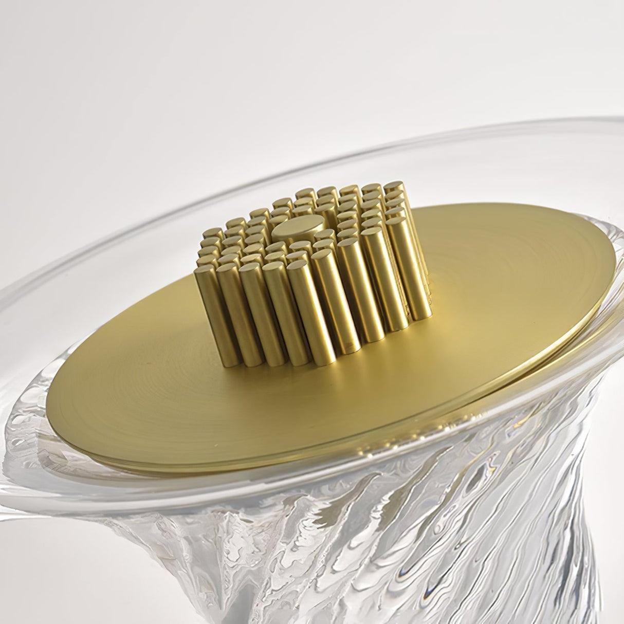 Modern Glass Table Lamp Spiral Crystal Design - Product detail 11