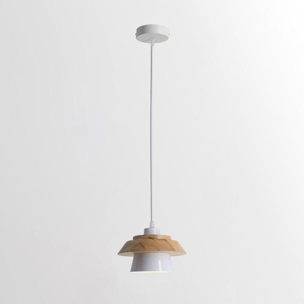 Modern Pendant Light Wood Glass Shade Design - Product detail 18