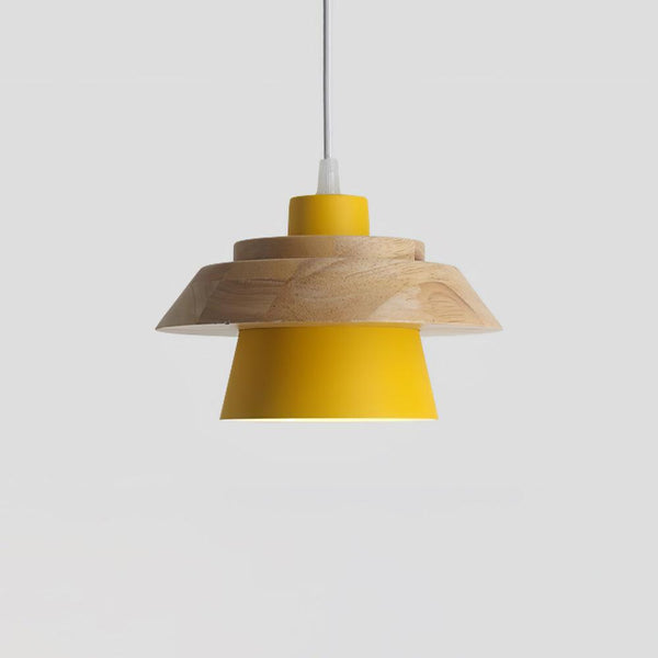 Modern Pendant Light Wood Glass Shade Design - Product detail 21