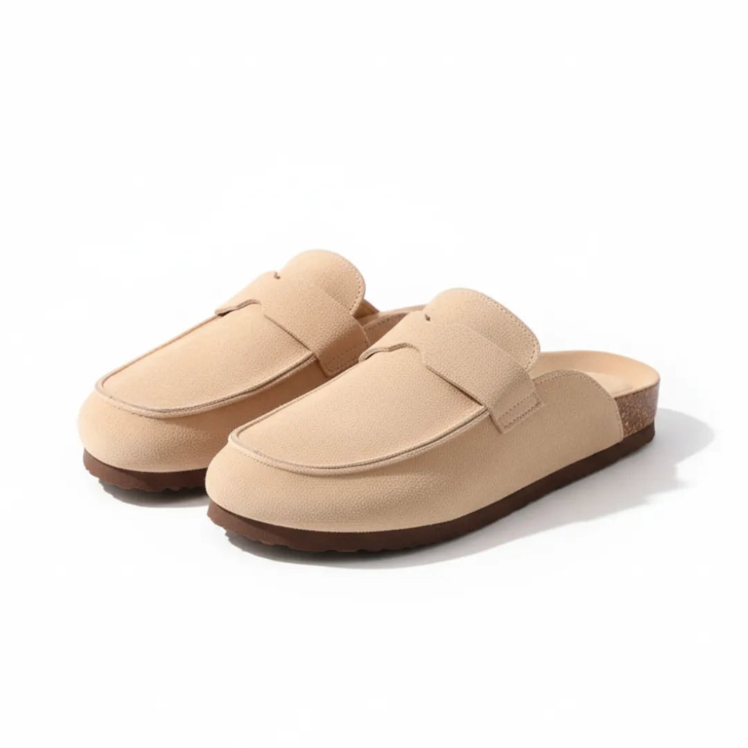 Womens Suede Clogs Cork Sole Slip-On Mules - Product detail 7