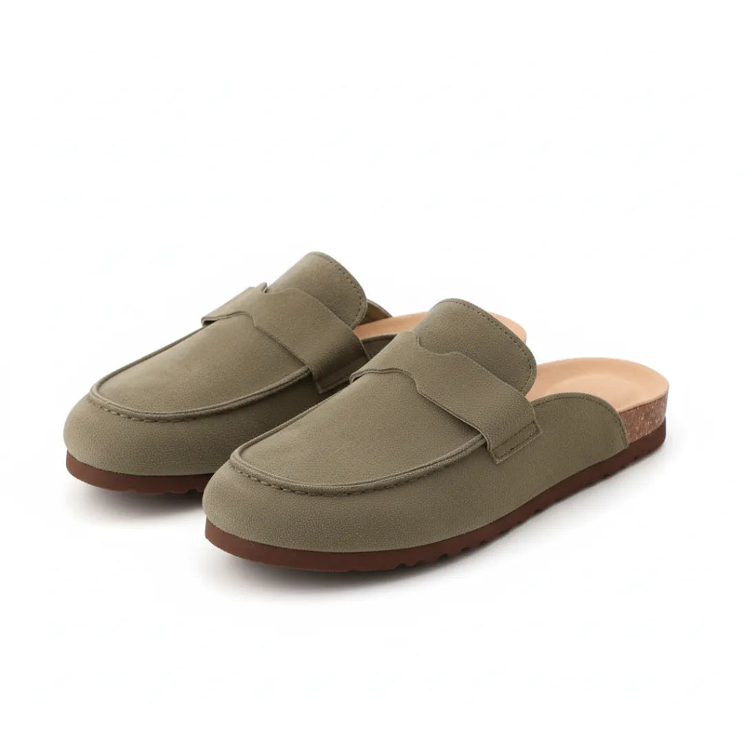 Womens Suede Clogs Cork Sole Slip-On Mules - Product detail 10