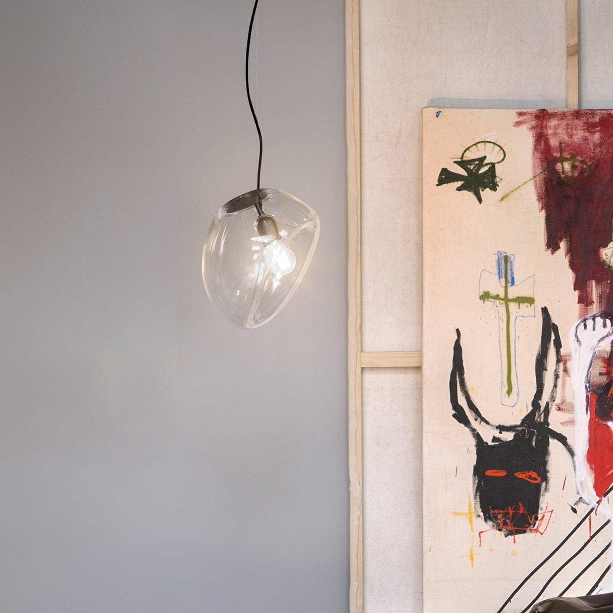 Modern Glass Pendant Light Water Drop Design - Detailed view