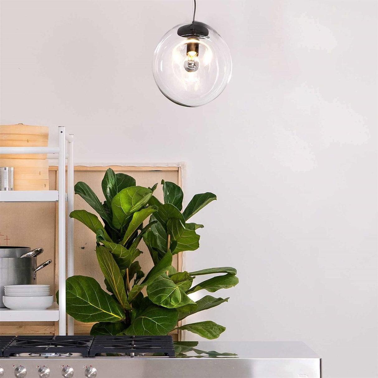 Modern Glass Pendant Light Water Drop Design - Product example