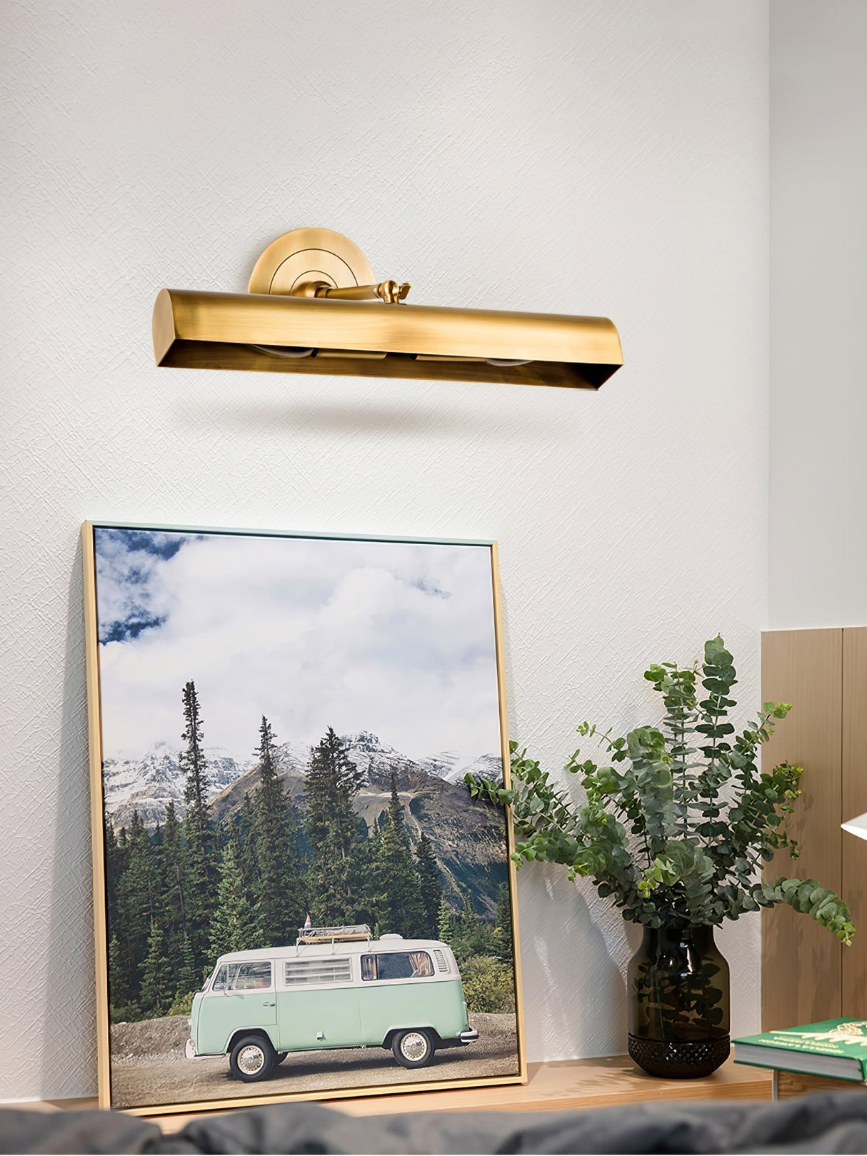 Modern Gold Wall Lamp Linear Brass Finish - Product detail 10