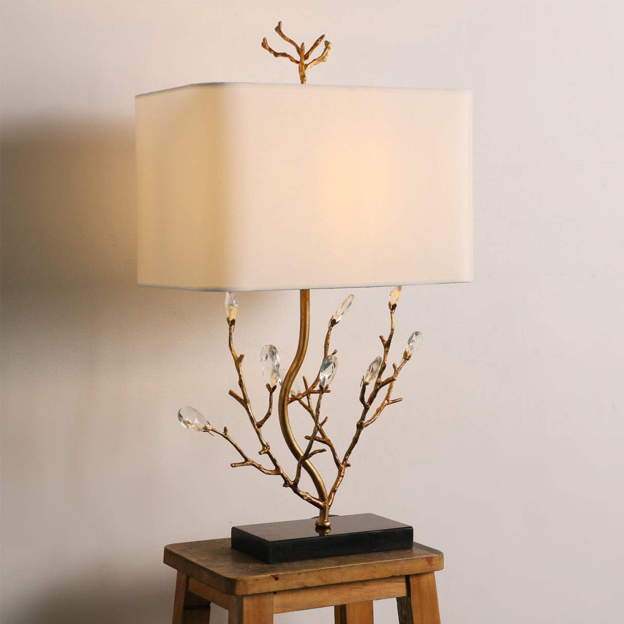 Botanical Table Lamp Brass Branch Design - Product example
