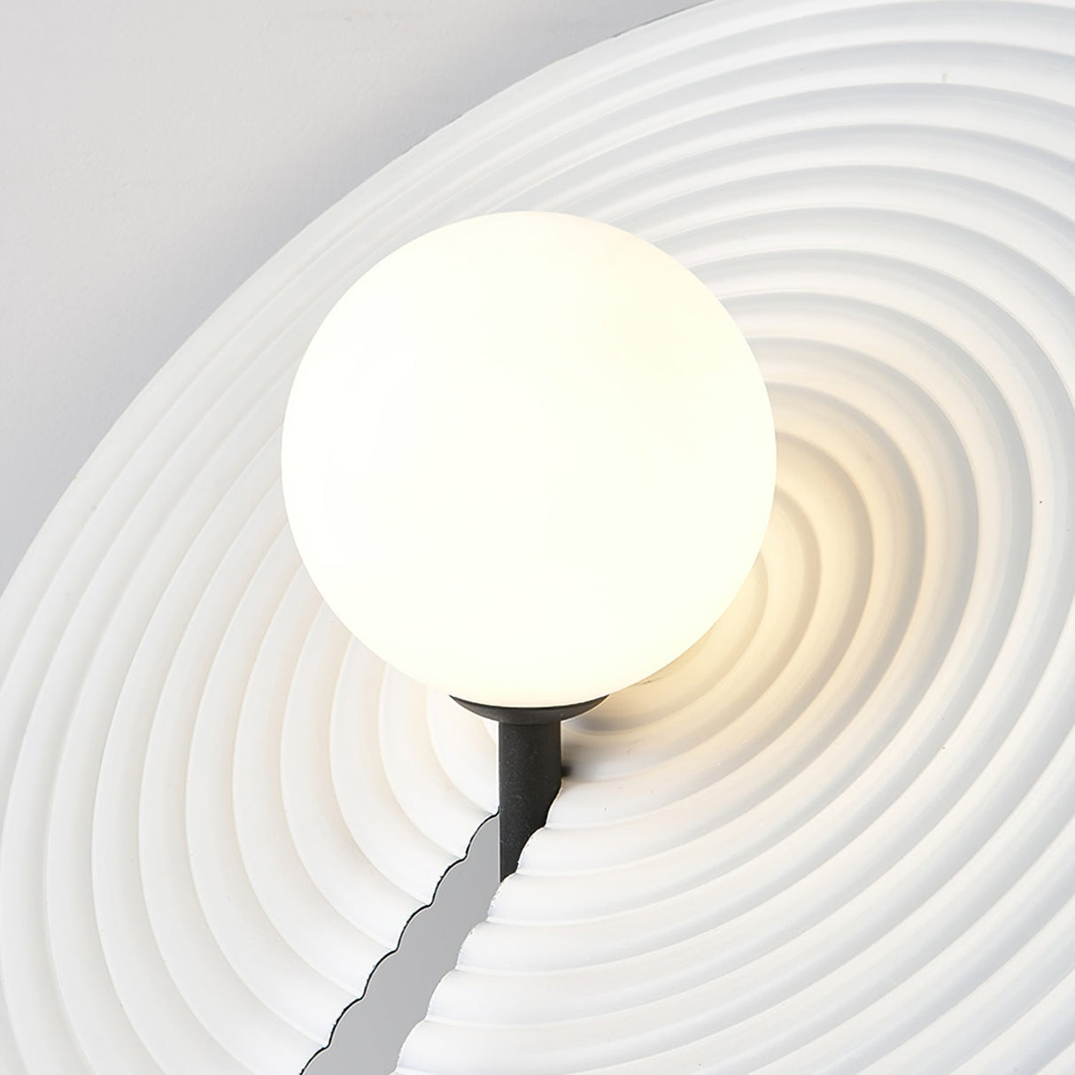 Modern Table Lamp Rotating Disc Shade Design - Product example