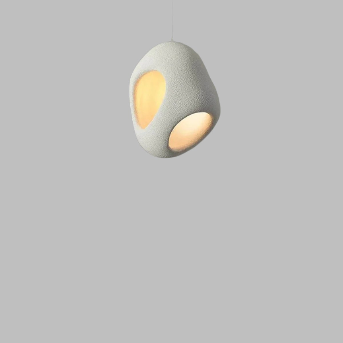 Modern Pendant Light Textured White Dual Opening Design - Product detail 7