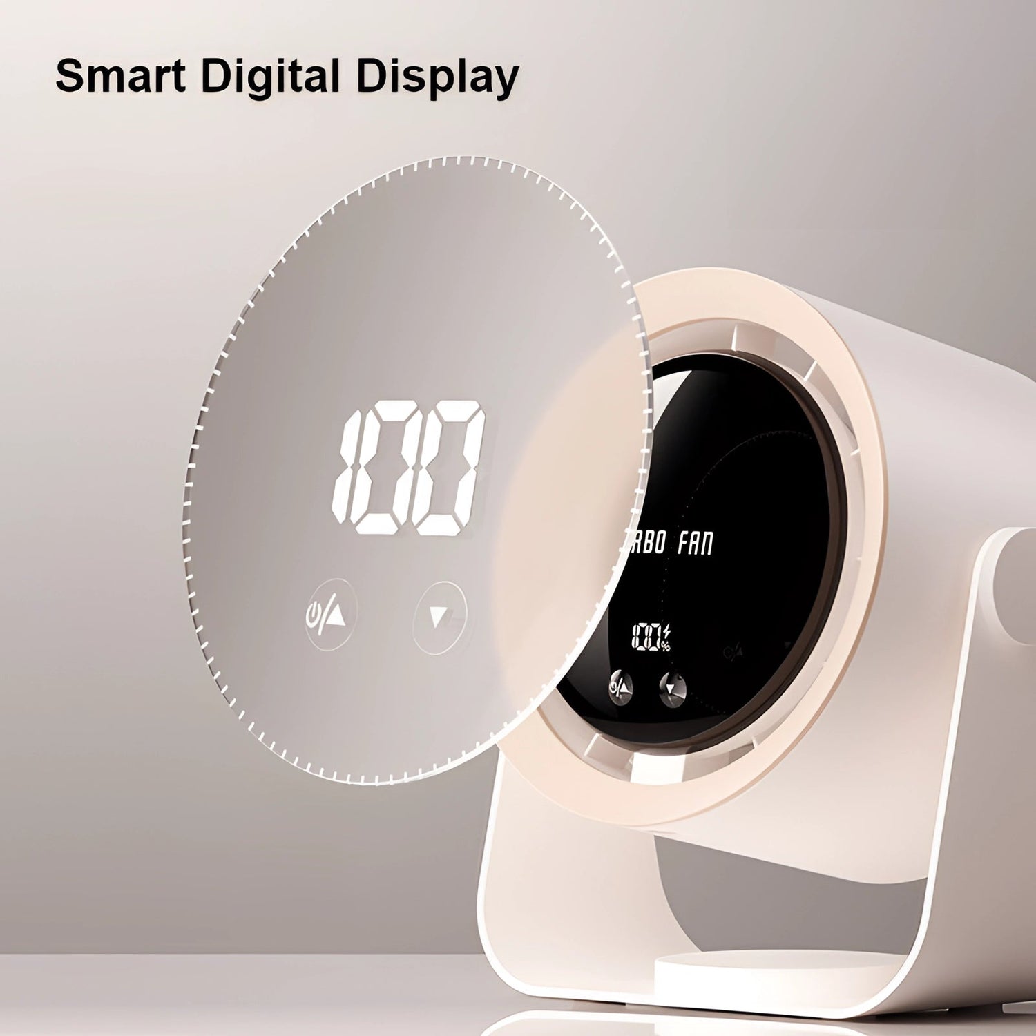 Smart Bladeless Fan  LED Display Compact Design - Product example