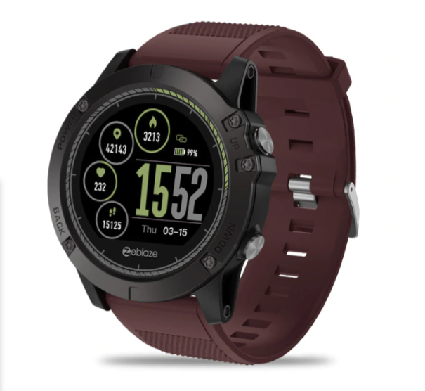 Smart Fitness Watch  3D Interface With Health Monitoring - Detailed view