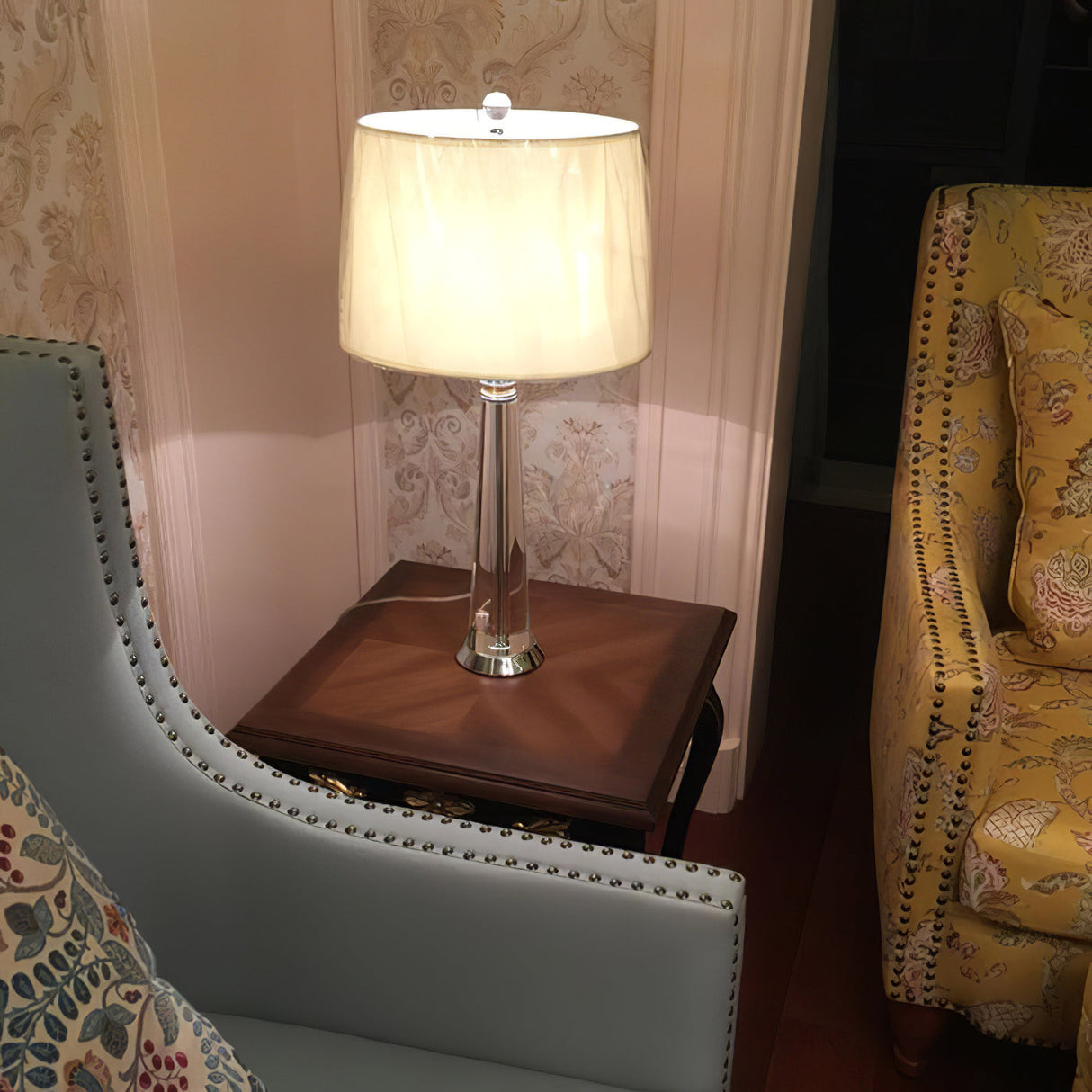 Crystal Table Lamp Tapered Column Design - Product detail 11