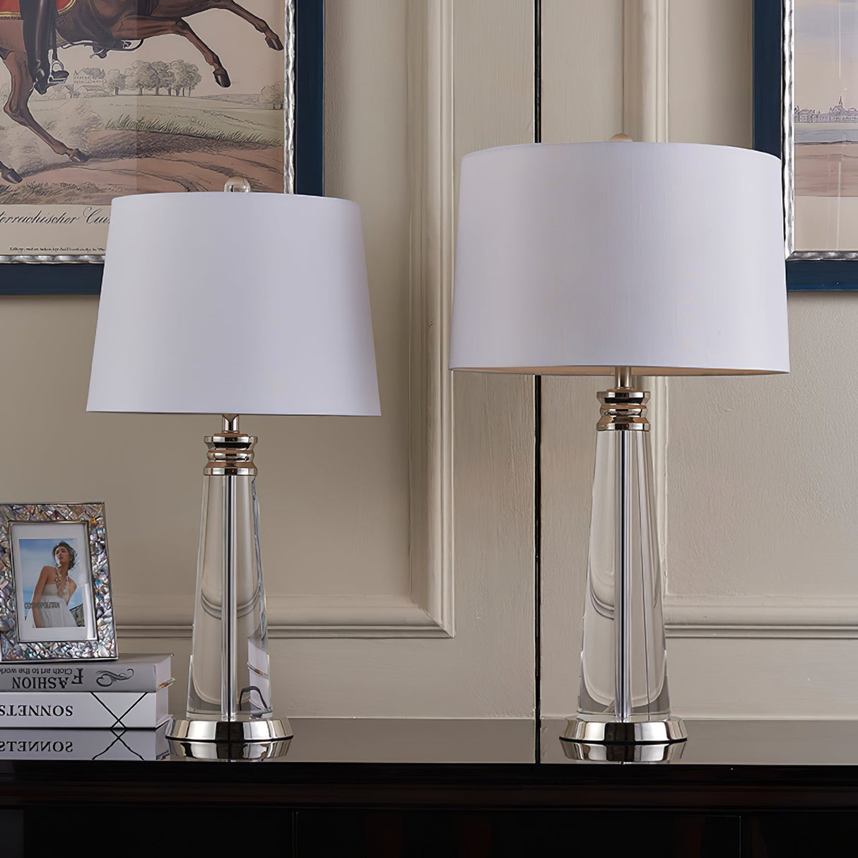 Crystal Table Lamp Tapered Column Design - Product detail 5