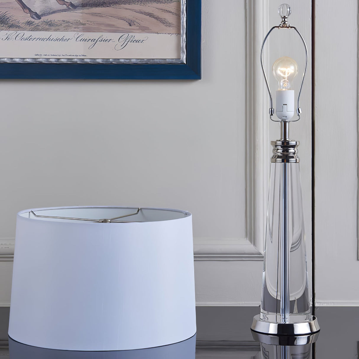 Crystal Table Lamp Tapered Column Design - Product detail 10