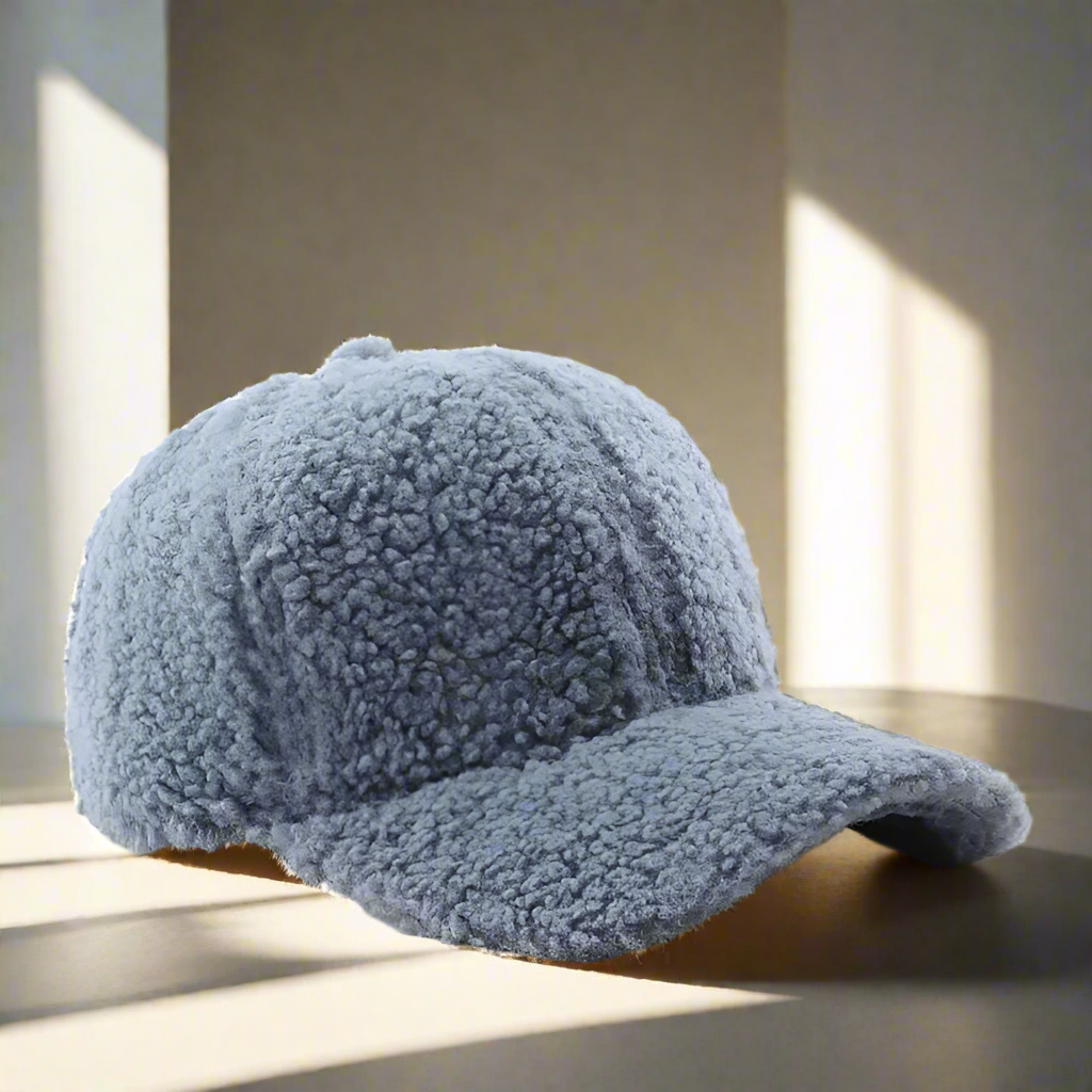 Teddy Fleece Baseball Cap Soft Sherpa Winter Hat - Product showcase