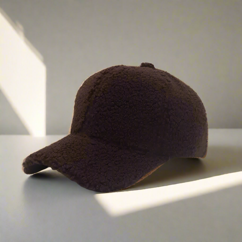 Teddy Fleece Baseball Cap Soft Sherpa Winter Hat - Product detail 11