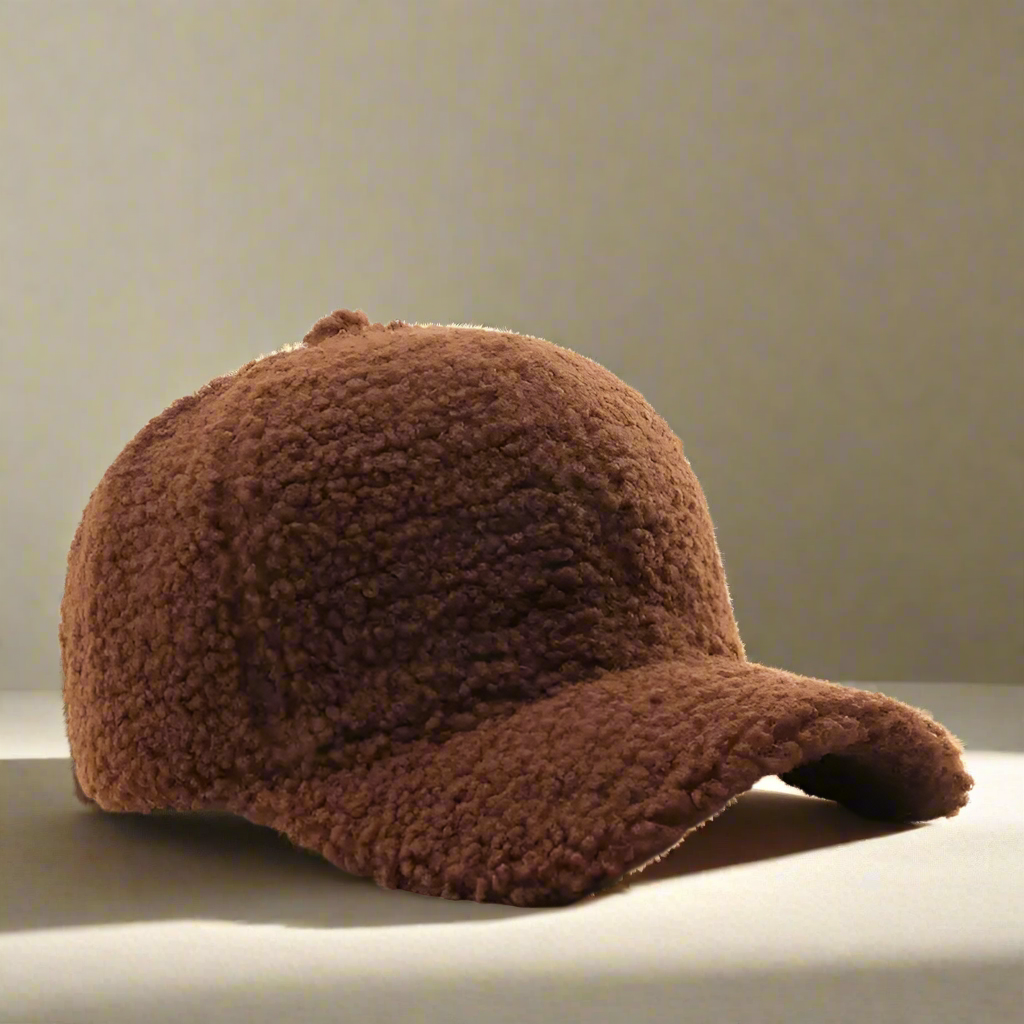 Teddy Baseball Cap Soft Fleece Adjustable Winter Hat - Product detail 13