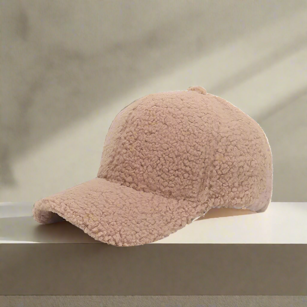Teddy Fleece Baseball Cap Soft Sherpa Winter Hat - Product detail 14