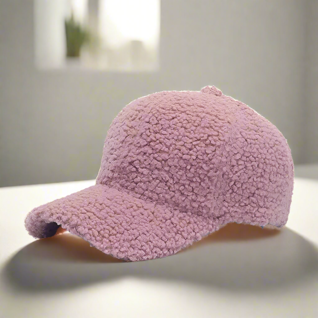 Teddy Fleece Baseball Cap Soft Sherpa Winter Hat - Product detail 4