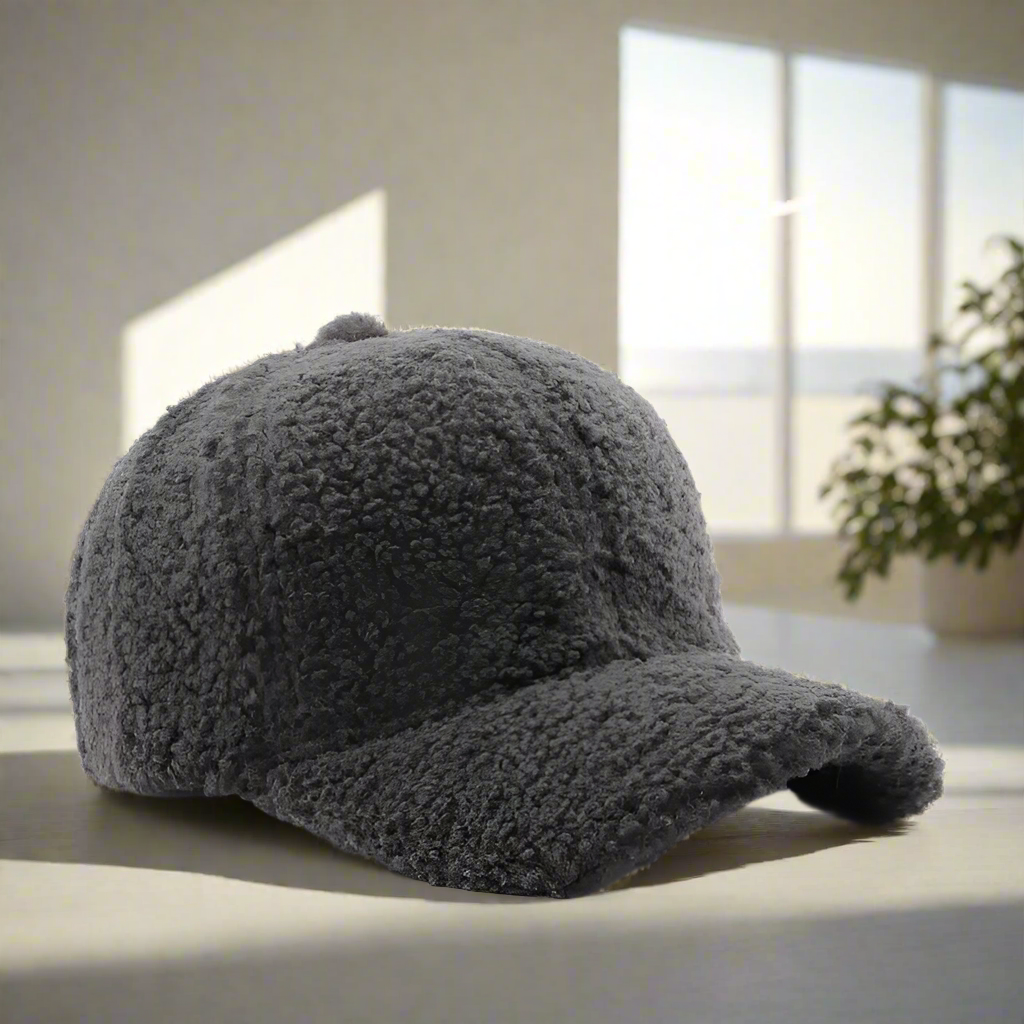 Teddy Fleece Baseball Cap Soft Sherpa Winter Hat - Product detail 9