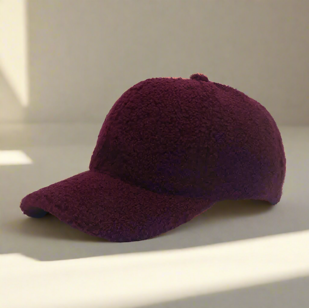 Teddy Fleece Baseball Cap Soft Sherpa Winter Hat - Product detail 10