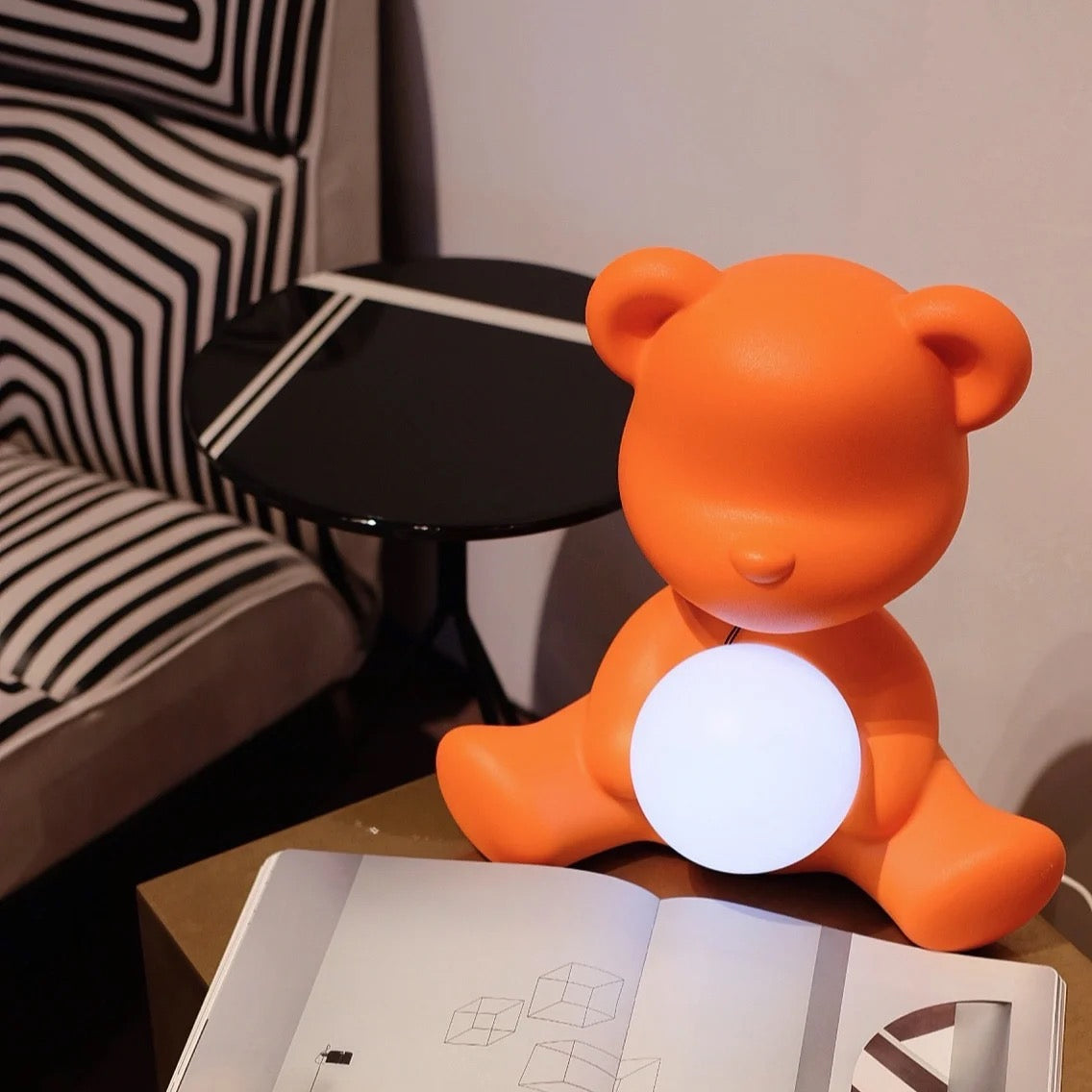 Teddy Bear Table Lamp  Soft Velvet LED Night Light - Product detail 4