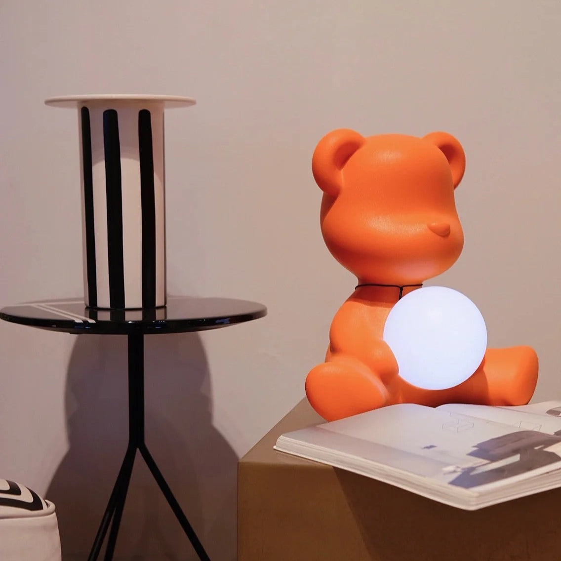 Teddy Bear Table Lamp  Soft Velvet LED Night Light - Product detail 5