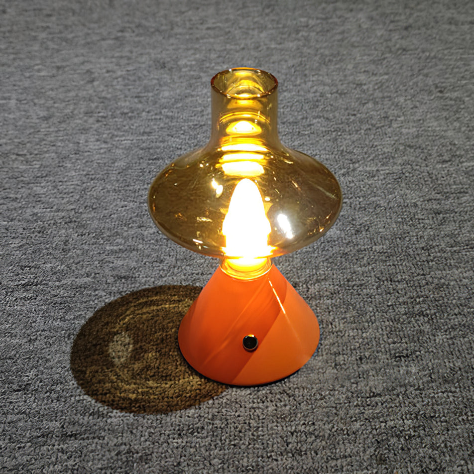 Vintage Table Lamp Glass Hourglass Design - Product example