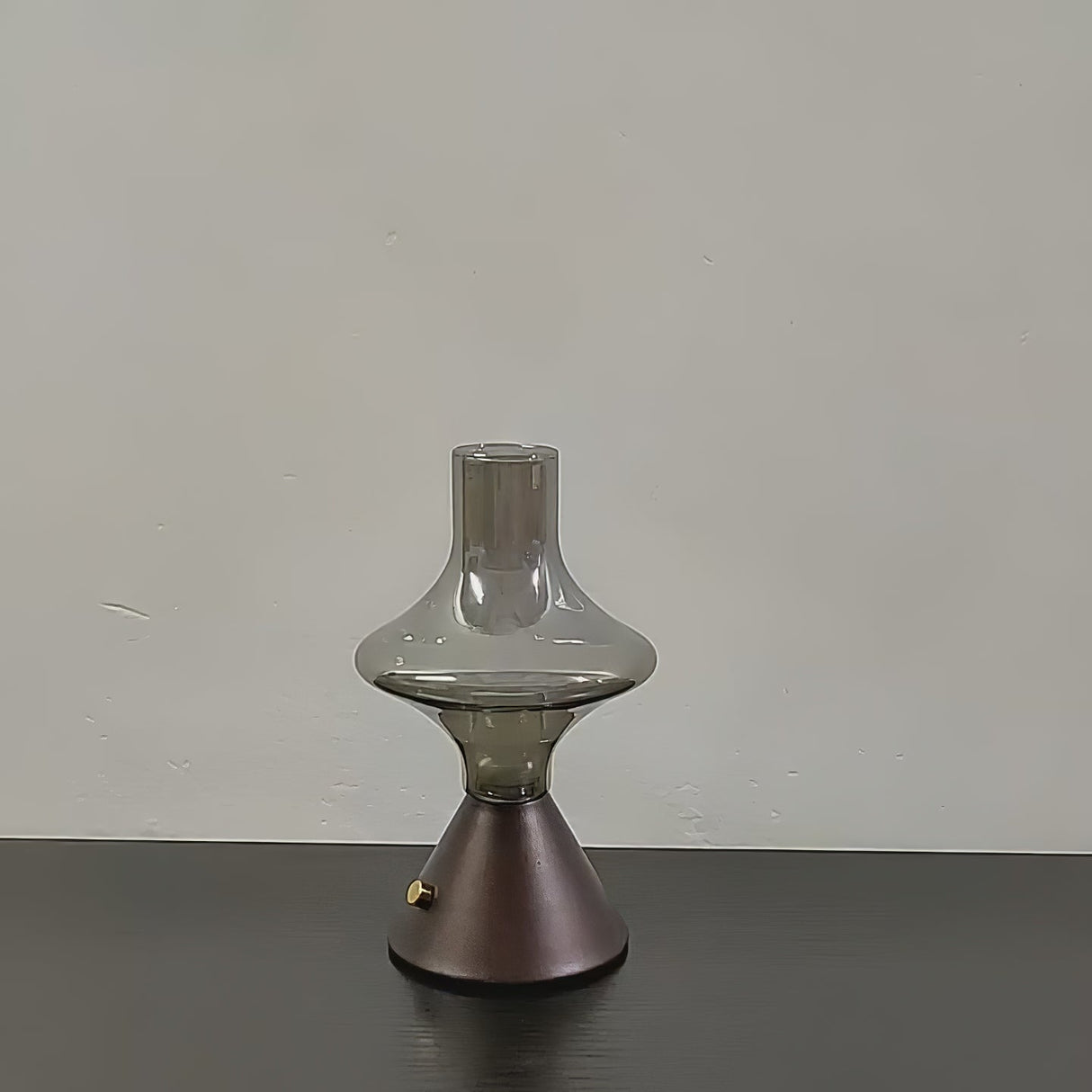 Vintage Table Lamp Glass Hourglass Design - Product detail 4