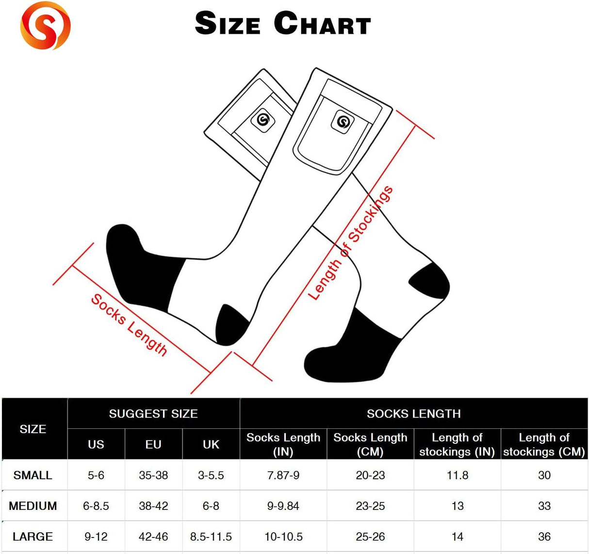 Rechargeable Heated Socks Premium Battery Powered Winter Warmth - Product detail 6