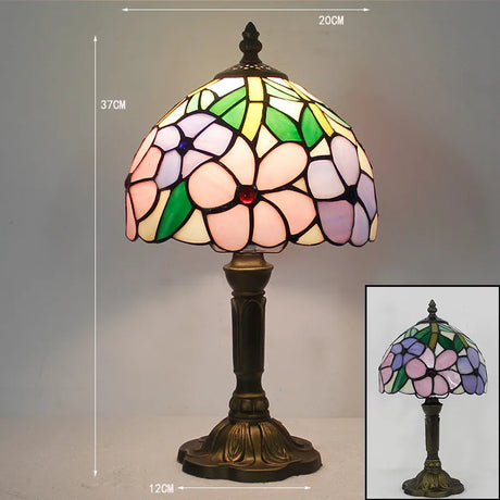 Floral Table Lamp  Stained Glass Sunflower Design - Product detail 9