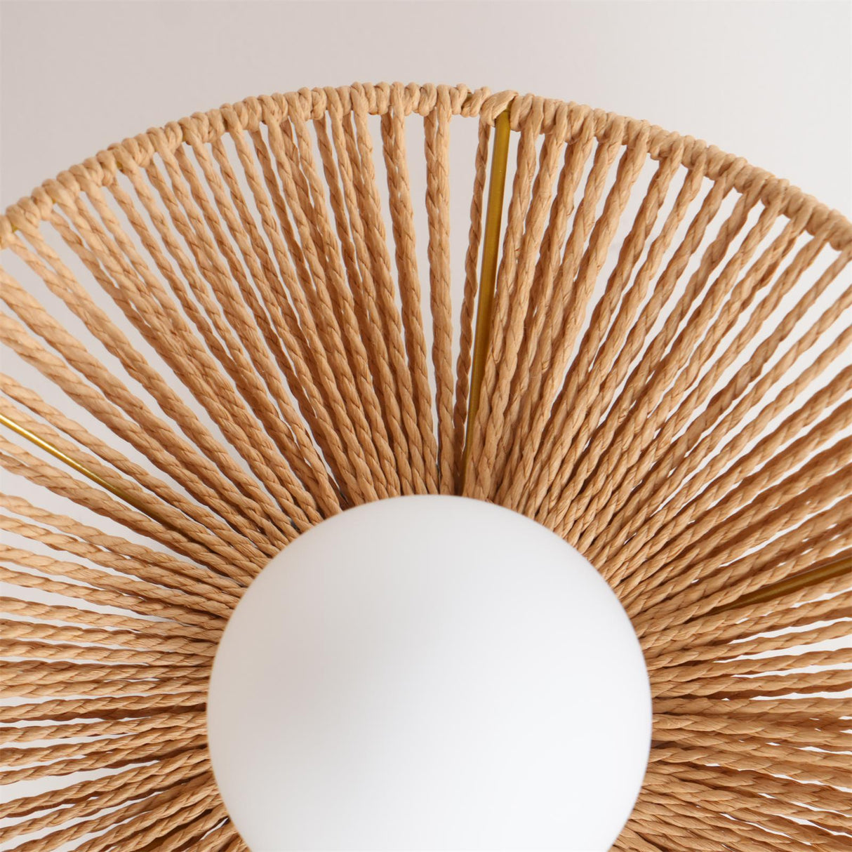 Modern Hemp Ceiling Light Natural Woven Wing Design - Product detail 21