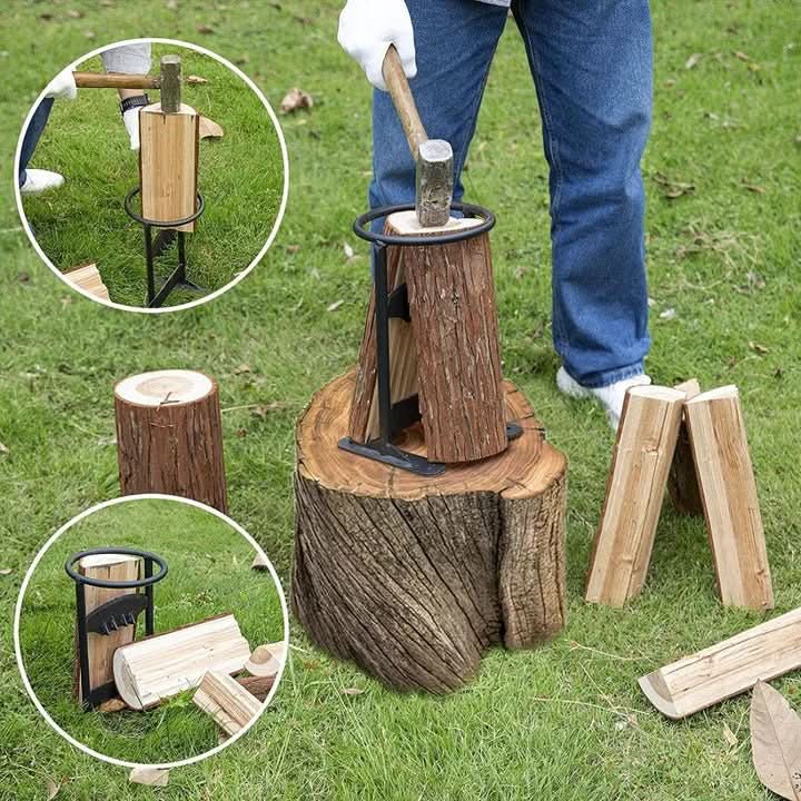 Manual Wood Splitter Compact Safe Firewood Preparation Tool - Product example