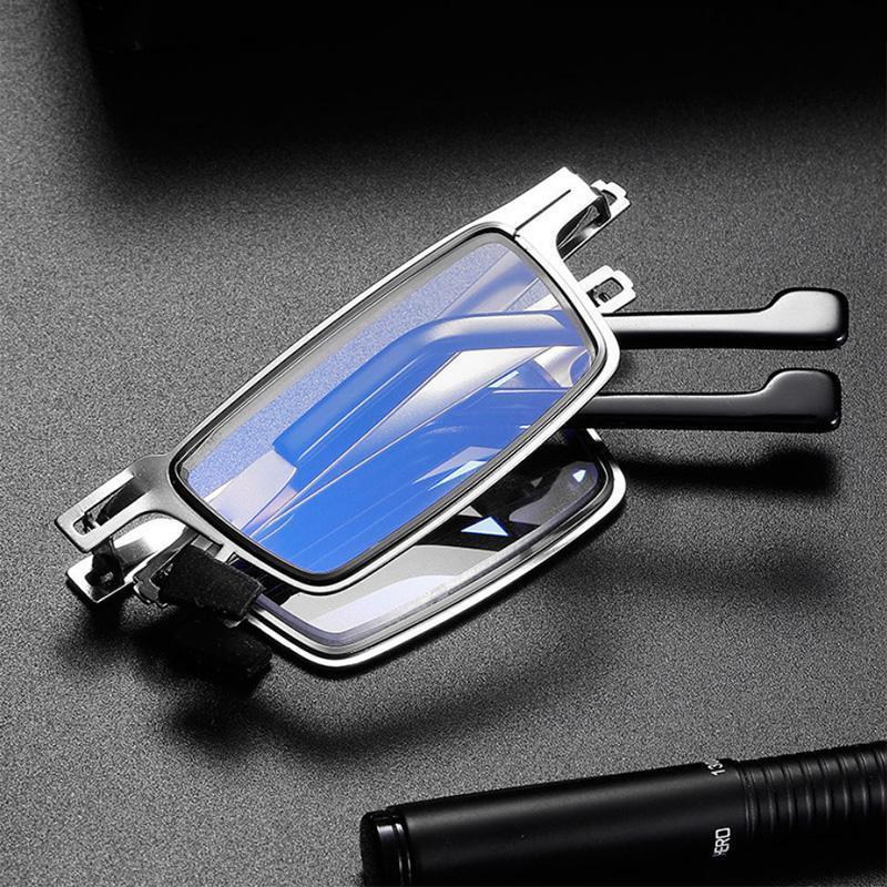 Foldable Reading Glasses Lightweight Titanium Frame Blue Light Blocking - Product detail 4