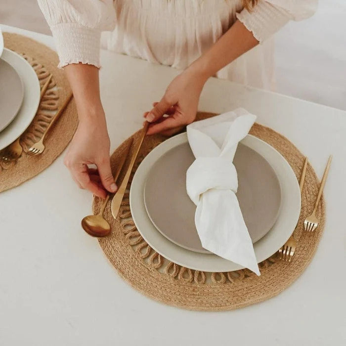 Gold Cutlery Set Minimalist 20-Piece Stainless Steel Collection - Product detail 7