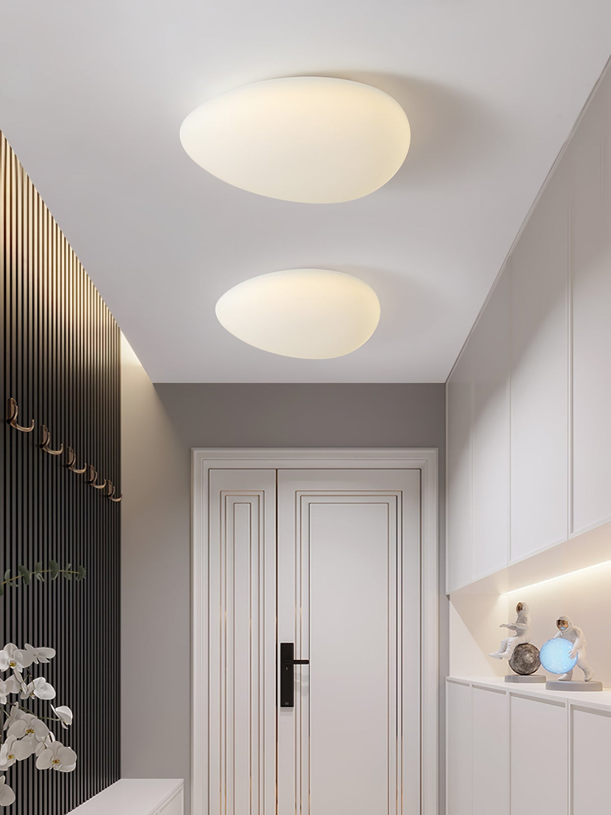 Modern LED Ceiling Light Minimalist White Oval Design - Product detail 6