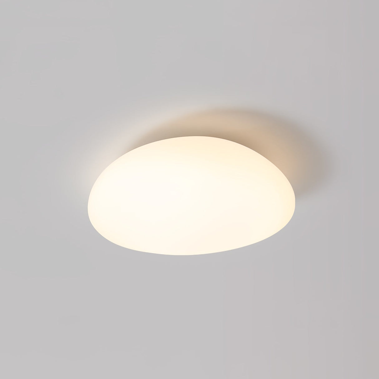 Modern LED Ceiling Light Minimalist White Oval Design - Detailed view