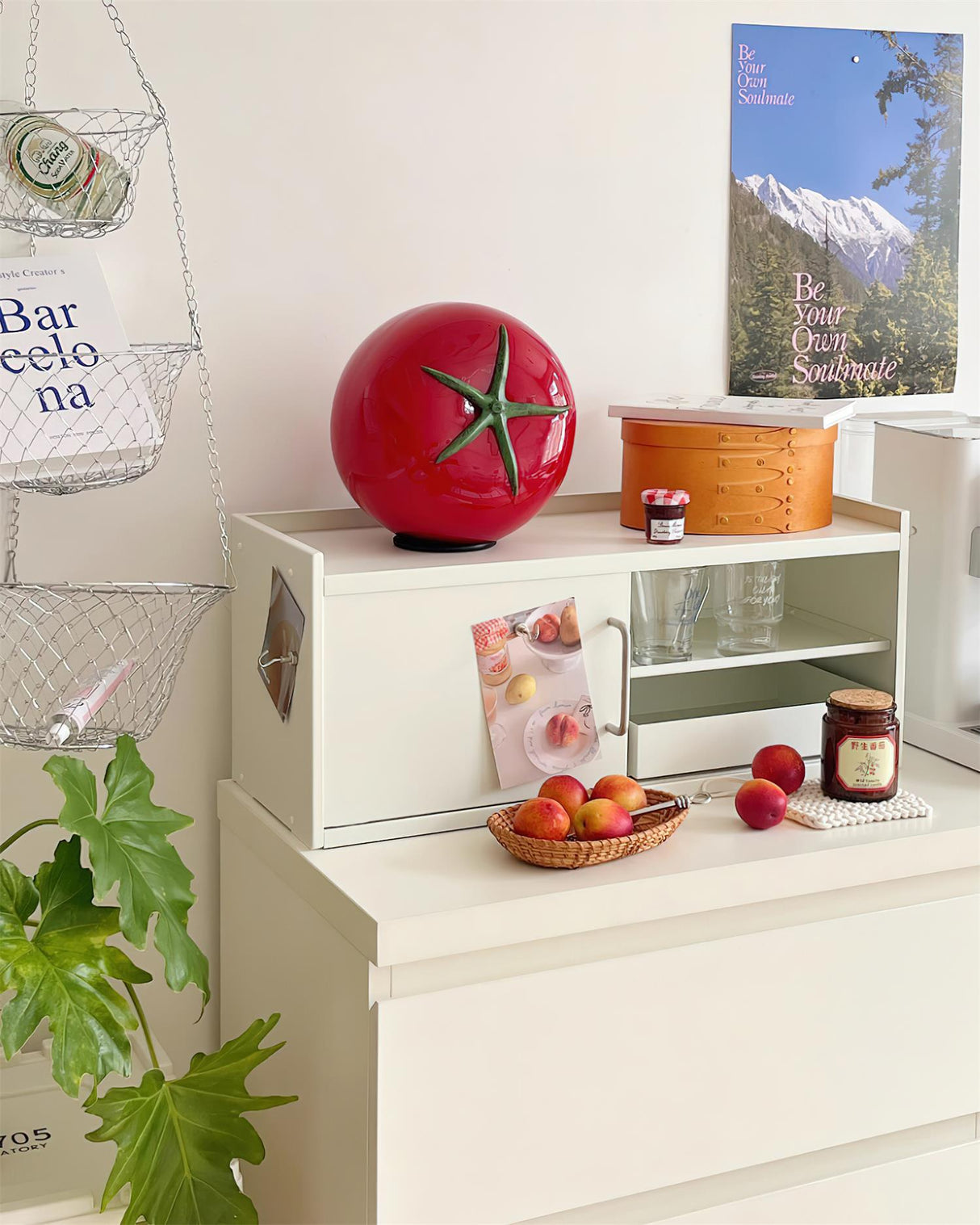 Glass Table Lamp Tomato Inspired Design - Product detail 5
