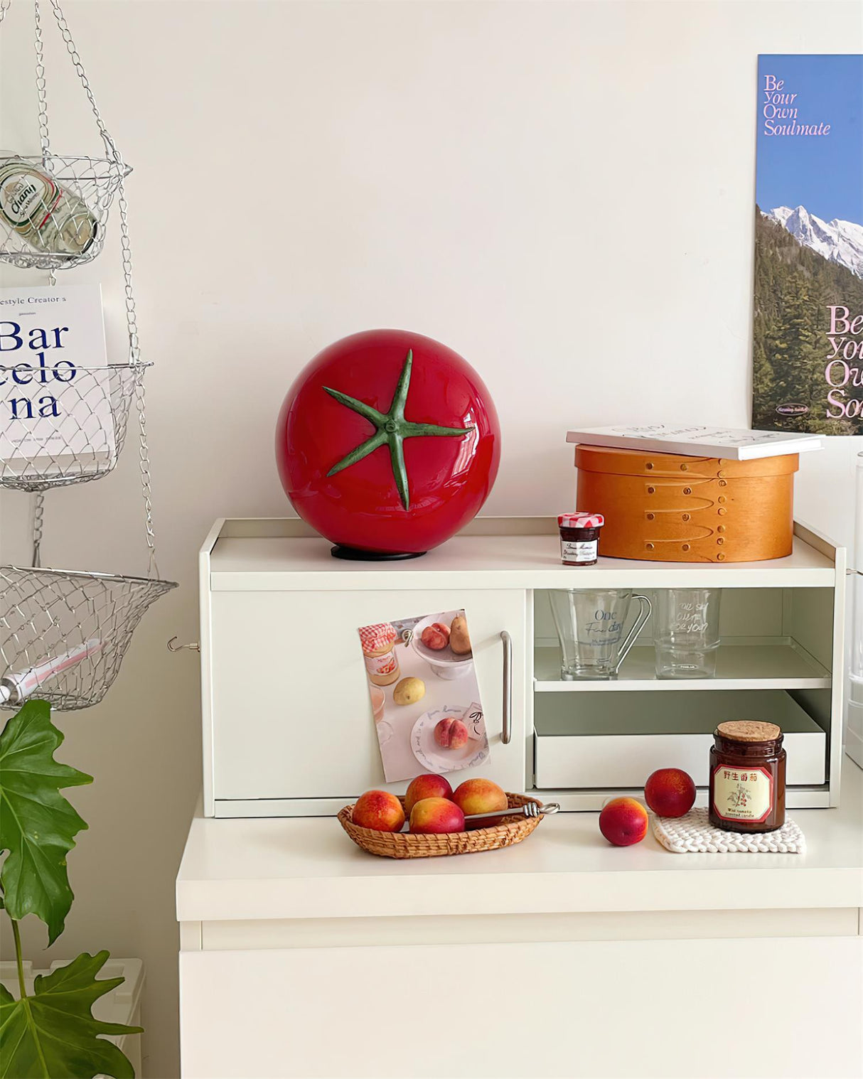 Glass Table Lamp Tomato Inspired Design - Product detail 6