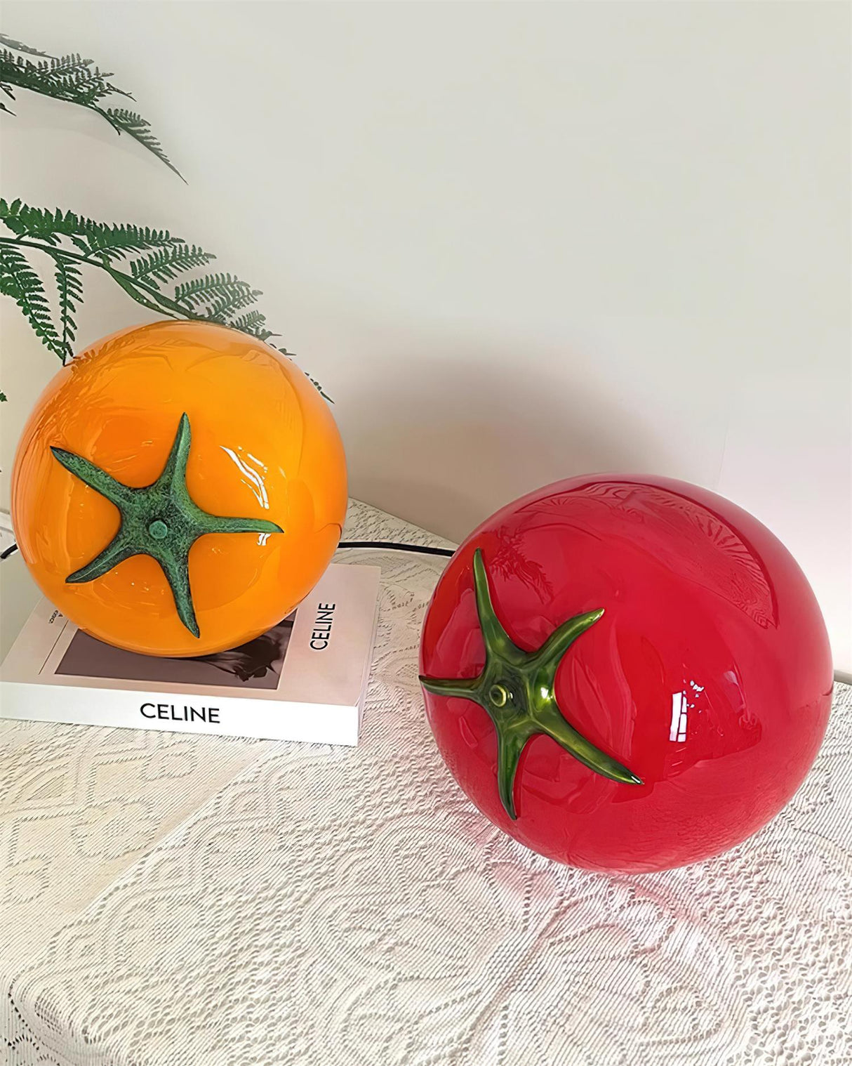 Glass Table Lamp Tomato Inspired Design - Product detail 4