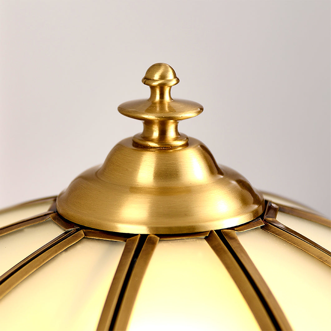 Vintage Brass Table Lamp  Tulip Glass Shade Design - Product detail 13