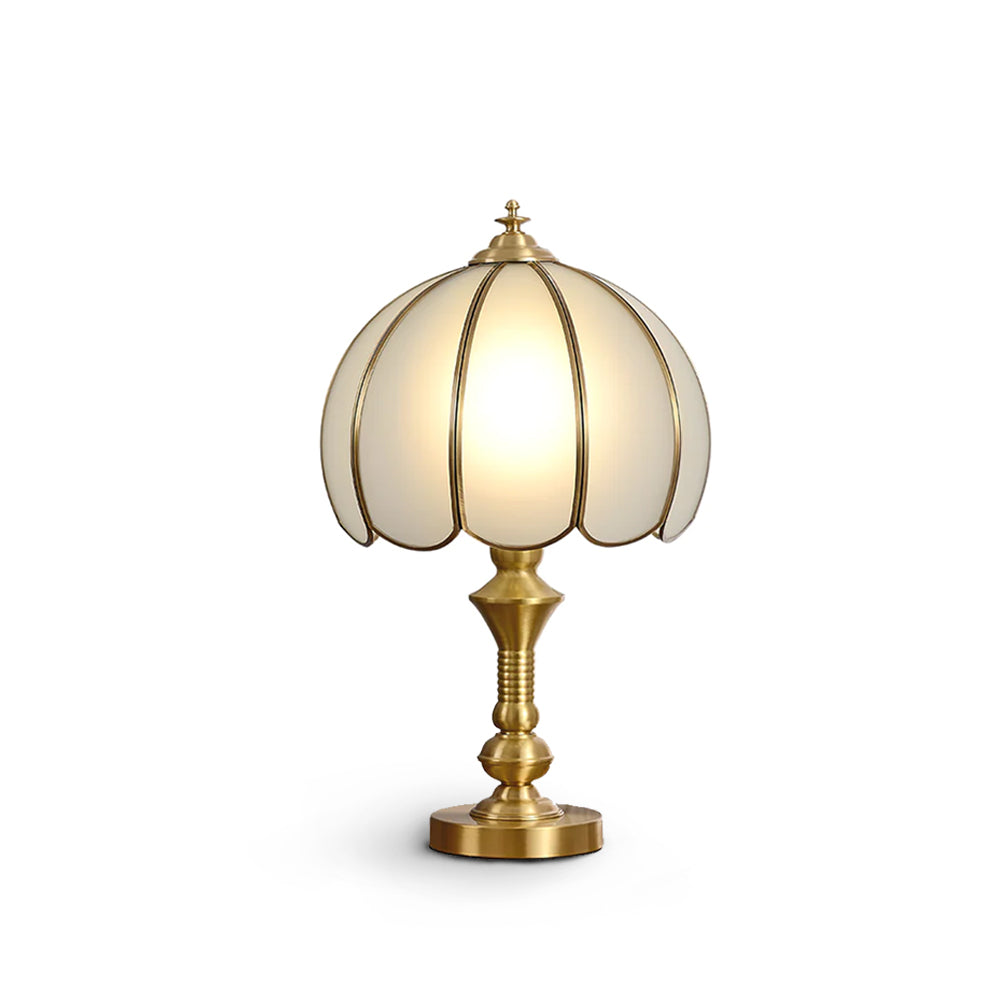 Vintage Brass Table Lamp  Tulip Glass Shade Design - Product detail 16