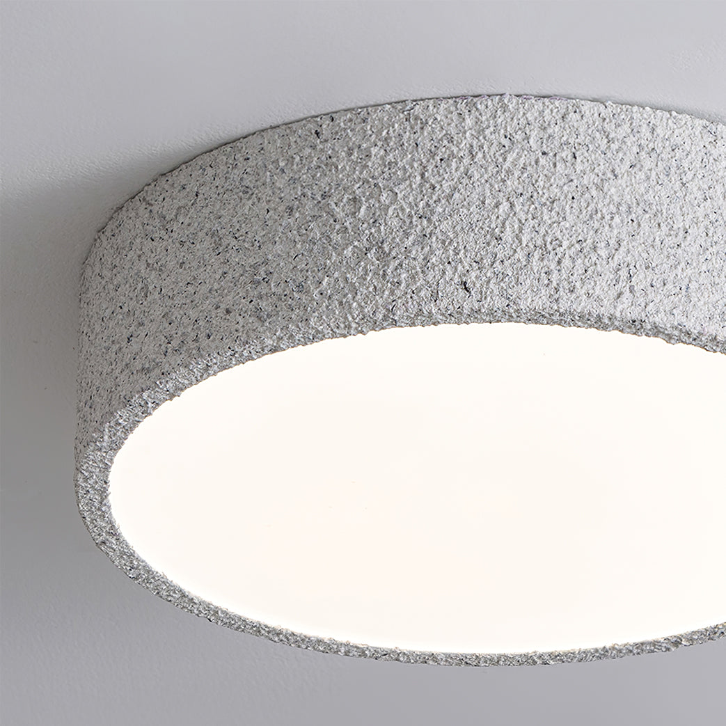 Modern Ceiling Light Brutalist Gray Round Design - Product example