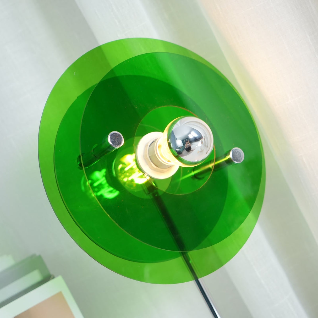 Modern Geometric Table Lamp Orange Acrylic Disc Design - Product detail 16