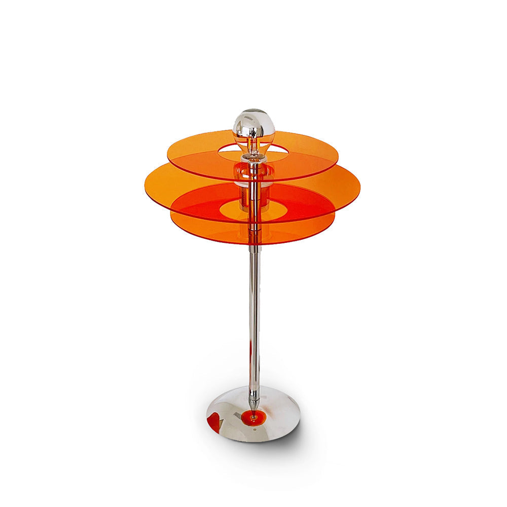 Modern Geometric Table Lamp Orange Acrylic Disc Design - Product detail 32