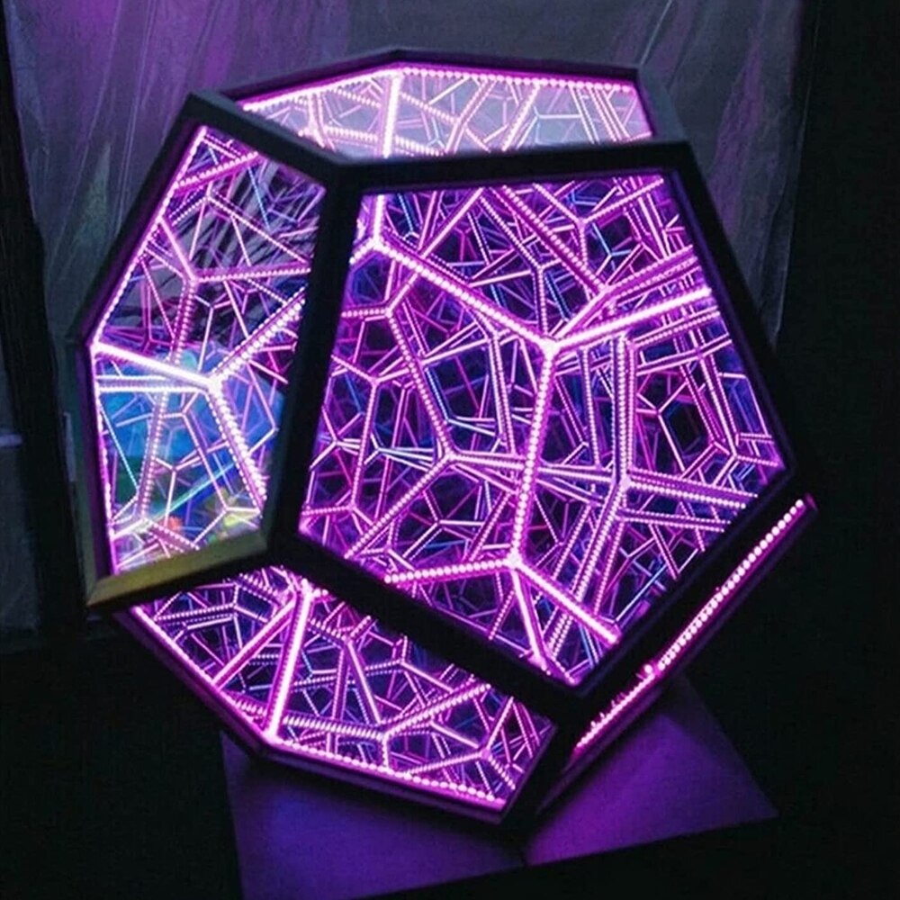 Geometric LED Lamp  Multi-Color Infinity Pattern - Product detail 4