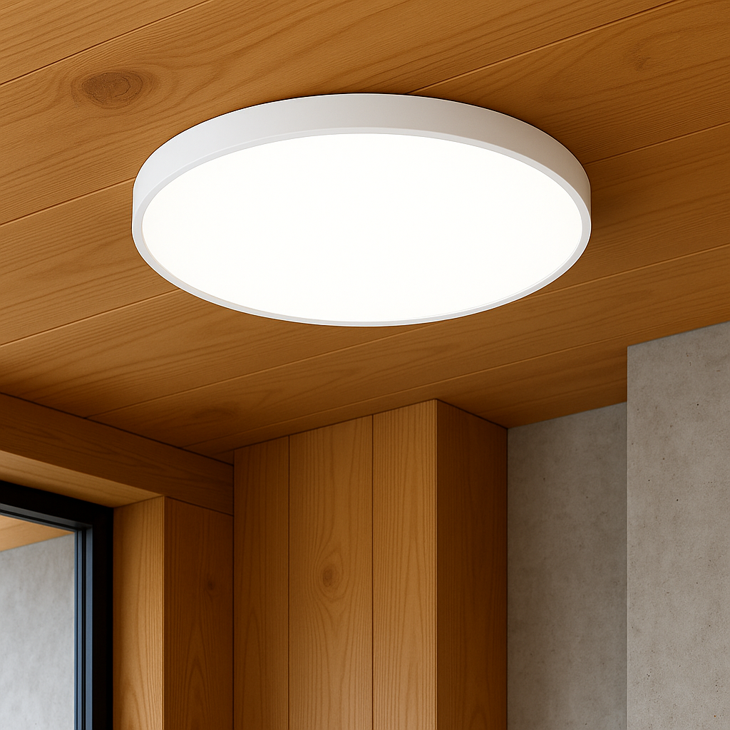 Modern Ceiling Light Ultra-Thin Black LED Fixture - Product detail 4