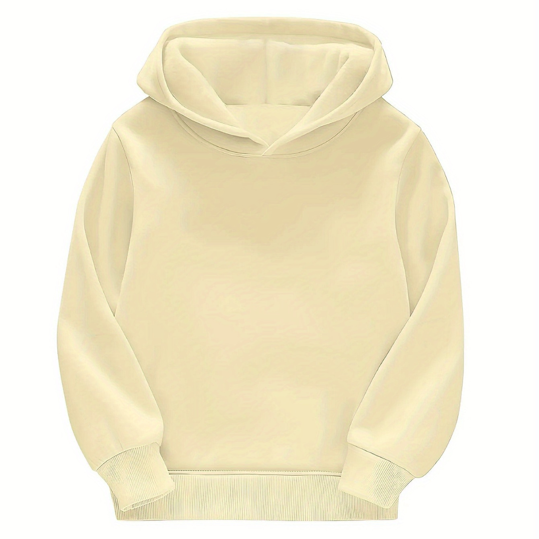 Unisex Letter Print Hoodie Bright Red Cotton Fleece - Product detail 6