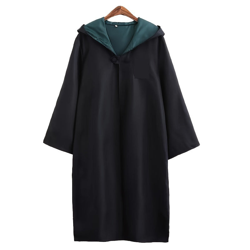 Hooded Halloween Robe  Reversible Brown and Red Design - Product detail 4